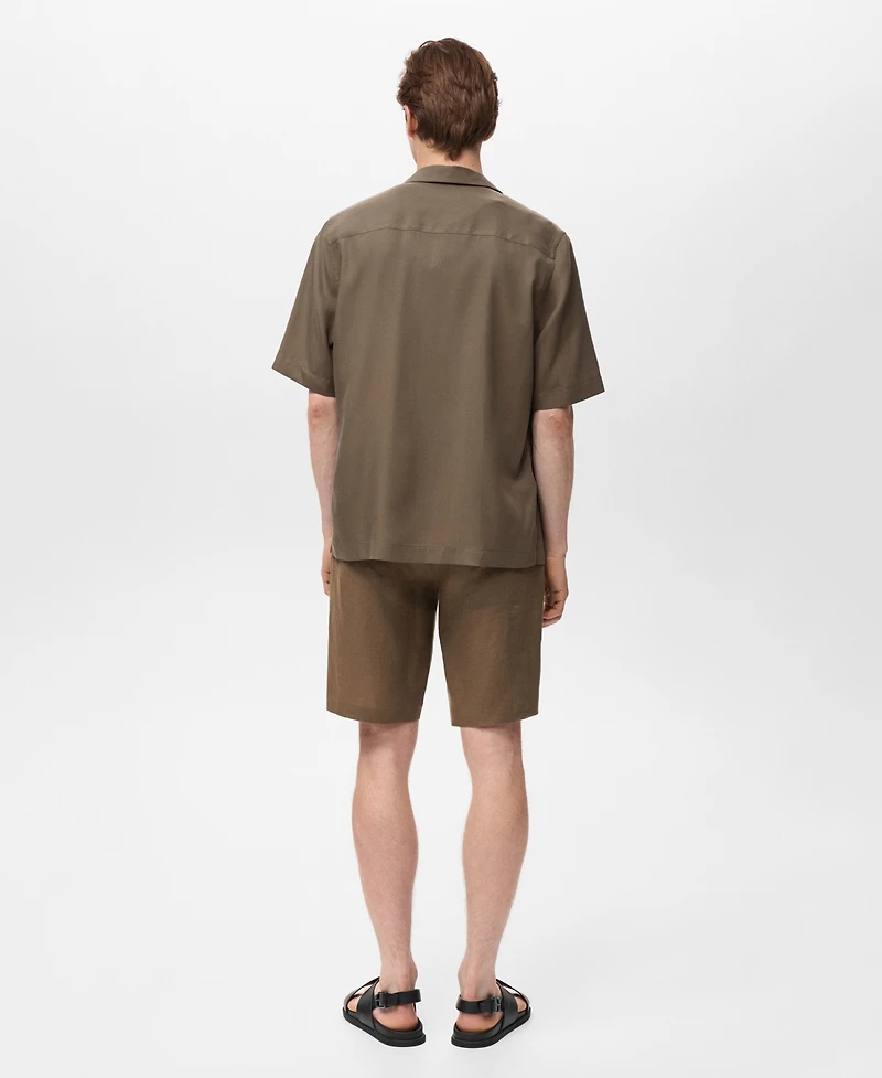 Mango Men's Regular-Fit Lyocell Shirt