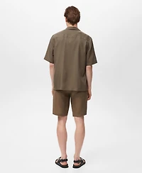 Mango Men's Regular-Fit Lyocell Shirt