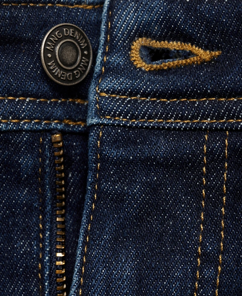 Mango Men's Jan Slim-Fit Dark-Wash Jeans
