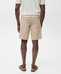 Mango Men's Regular-Fit 9" Denim Shorts