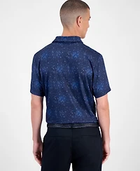 Pga Tour Men's Tossed Geometric Polo Shirt