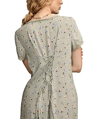 Lucky Brand Women's Simone Floral-Print Midi Dress