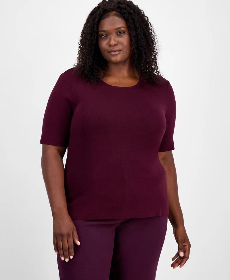 Tahari Asl Plus Sweater T-Shirt