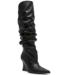 Steve Madden Women's Distortion Knee-High Slouch Wedge Boots