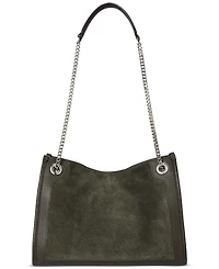 Lauren Ralph Lauren Suede & Leather Small Bradley Tote Bag