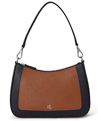 Lauren Ralph Lauren Two-Tone Leather Small Danni Bag