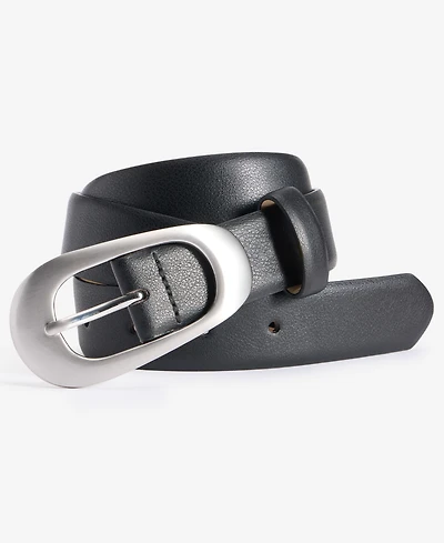 On 34th Faux-Leather Oval Buckle Belt, Macy's Exclusive