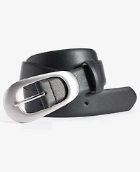 On 34th Faux-Leather Oval Buckle Belt, Macy's Exclusive