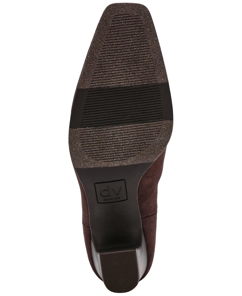 Dv Dolce Vita Women's Stryker Wide-Calf Over-the-Knee Pull On Heeled Boots
