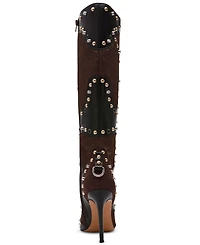 Steve Madden Women's Revive Studded Knee-High Novelty Dress Boots