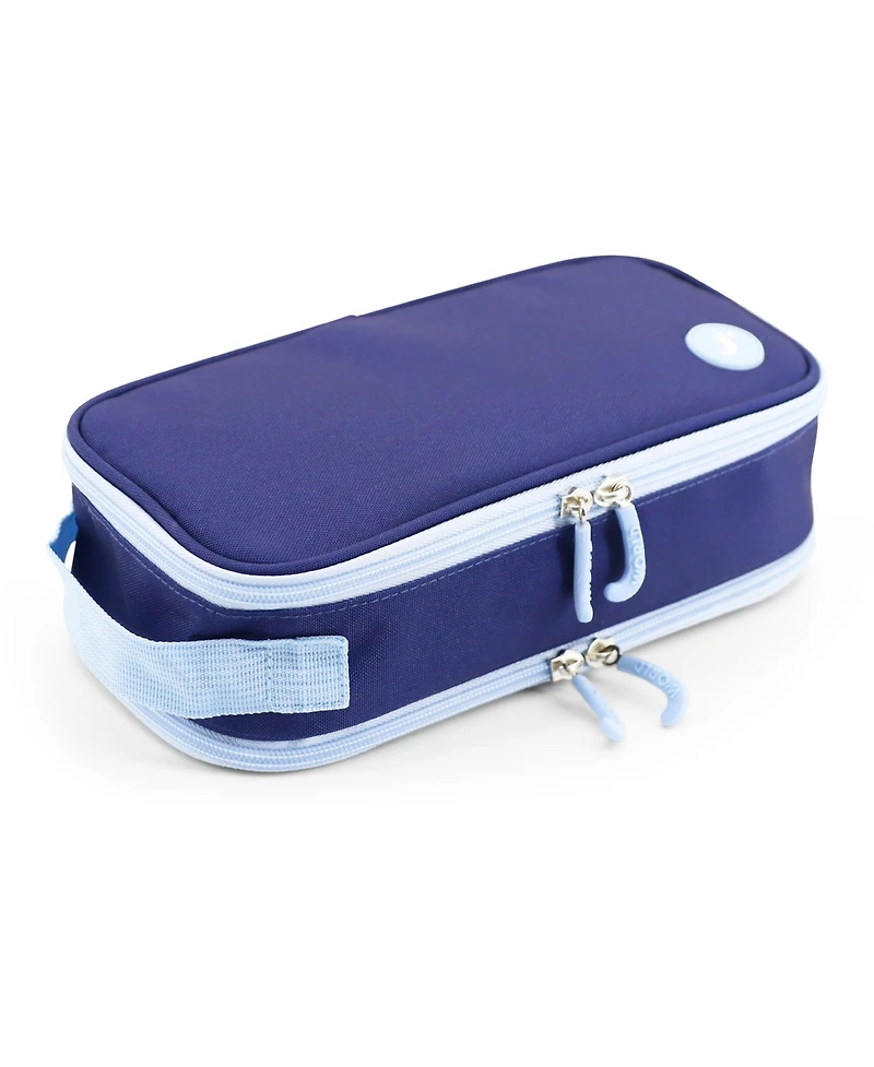 J World Doodle Pencil Case with Organizational Pockets and Handle Strap