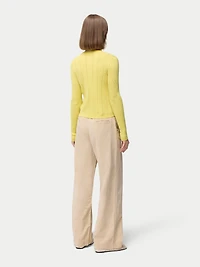Gobi Cashmere Hidden Button-Front Cashmere Silk Cardigan