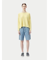 Gobi Cashmere Women's Boatneck Cotton Silk Cashmere Blend Sweater