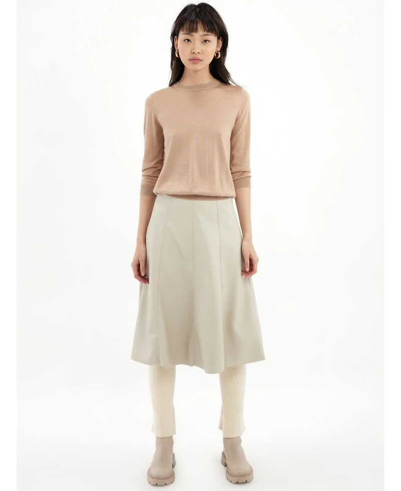 Gobi Cashmere Silk Cashmere Crew Neck Top