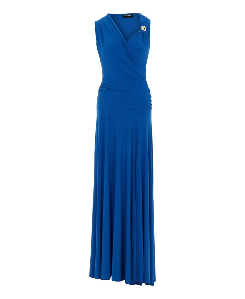 Nocturne Women's Asymmetric Draped Cut-Out Dress