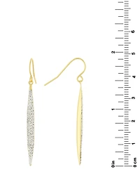 Giani Bernini Crystal Pave Drop Earrings 14k Gold-Plated Sterling Silver, Created for Macy's