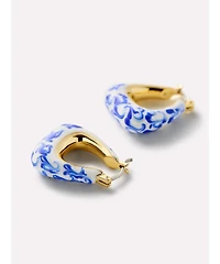 Ana Luisa - Statement Earrings - Dakota Marble Blue
