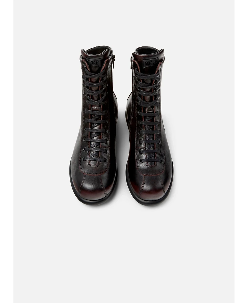 Camper Pelotas Ariel Leather Lace Up Bootie
