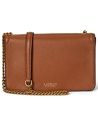 Lauren Ralph Bradley Small Pebbled Leather Crossbody Wallet