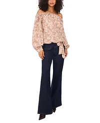 Vince Camuto Women's Printed Off-The-Shoulder Blouse