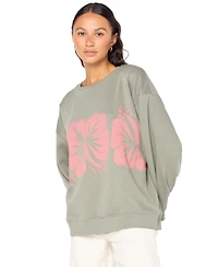 Roxy Juniors' Morning Hike Graphic Crewneck Sweatshirt