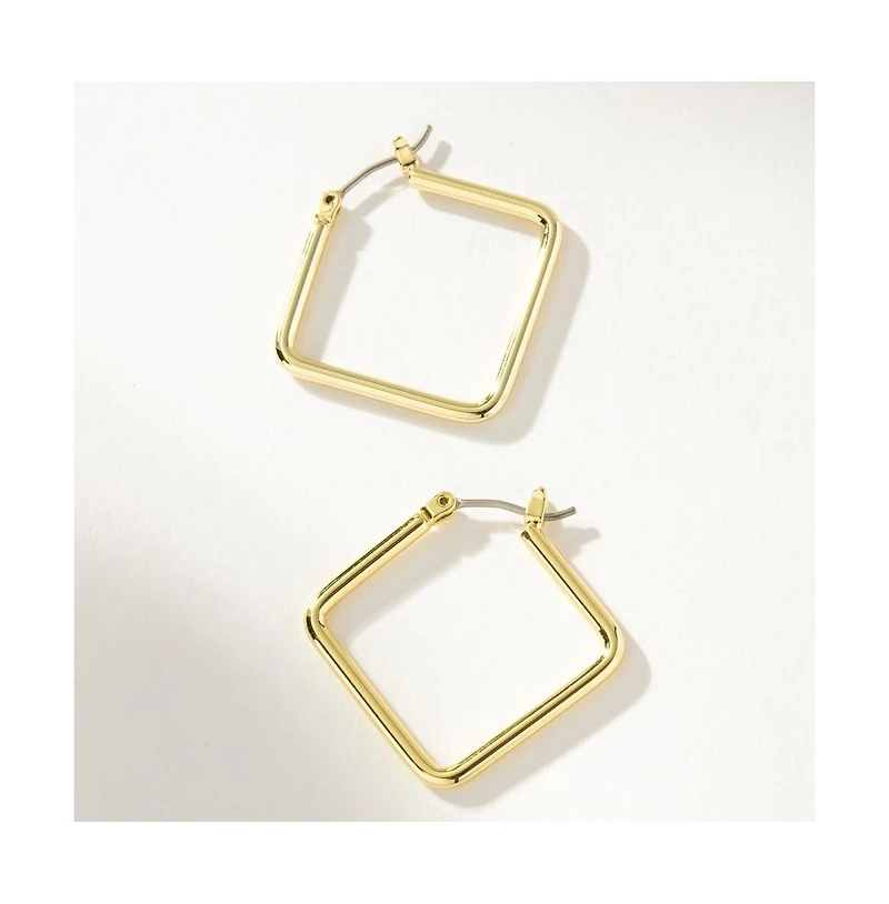 14K Gold-Plated Girl Boss Hoop Earrings