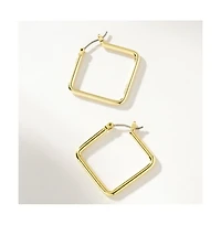 14K Gold-Plated Girl Boss Hoop Earrings