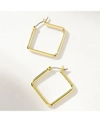 14k Gold Plated Girl Boss Hoop Earrings