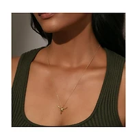 14K Gold-Plated Fighter Necklace, 20"-23"