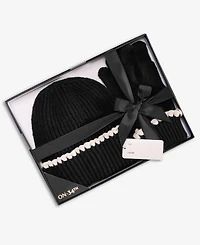 On 34th Ribbed Beanie & Gloves Boxed Set, Macy's Exclusive