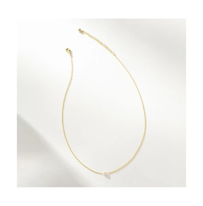14k Gold-Plated Faux Pearl Timeless Pearl Necklace, 14" + 2" extender