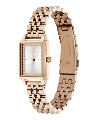 Olivia Burton Women's Quartz Carnation Gold-Tone Stainless Steel Bracelet Watch 25.5mm x 20.5mm