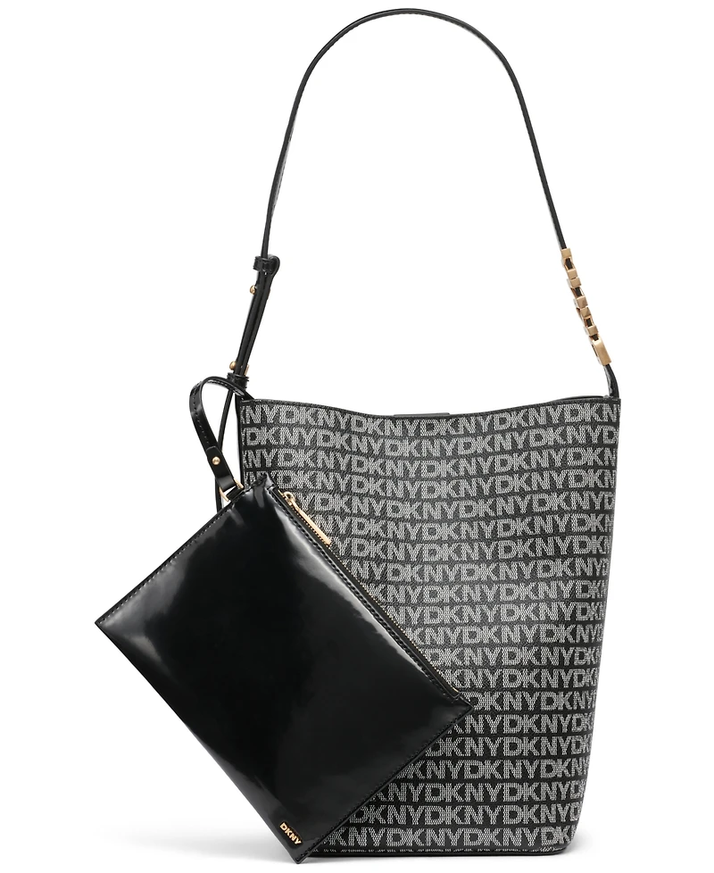 Dkny Avril Small Logo Bucket Bag