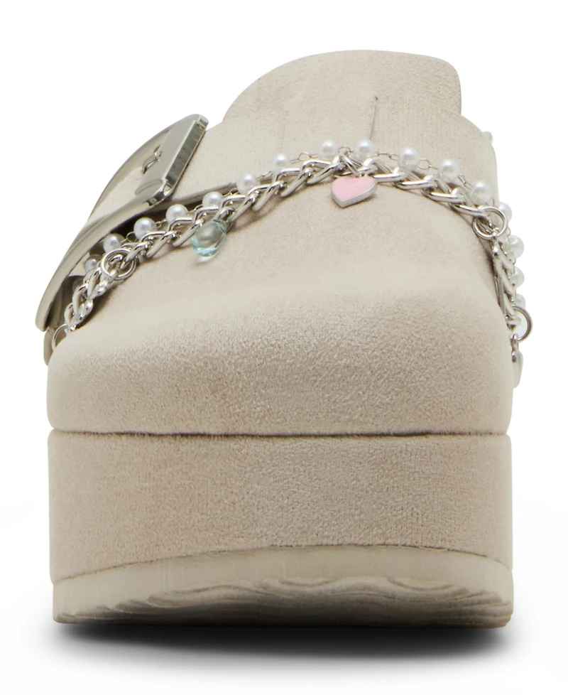 Madden Girl Women's Luna Cb Charm Platform Buckle Clogs