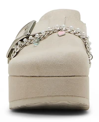 Madden Girl Women's Luna Cb Charm Platform Buckle Clogs