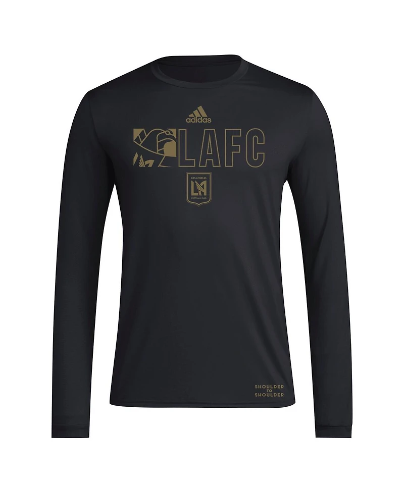 Adidas Men's Black Lafc 2024 Jersey Hook Aeroready Long Sleeve T-Shirt