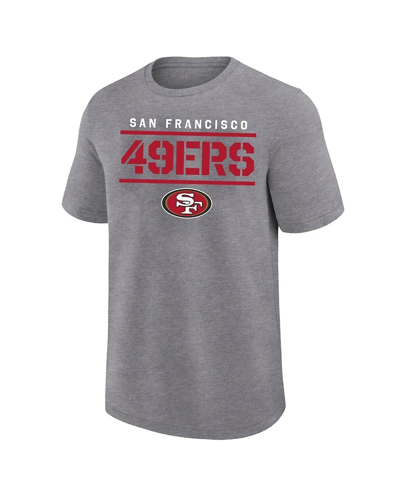 Fanatics Men's Heather Gray San Francisco 49ers Big Tall Top Notch T-Shirt