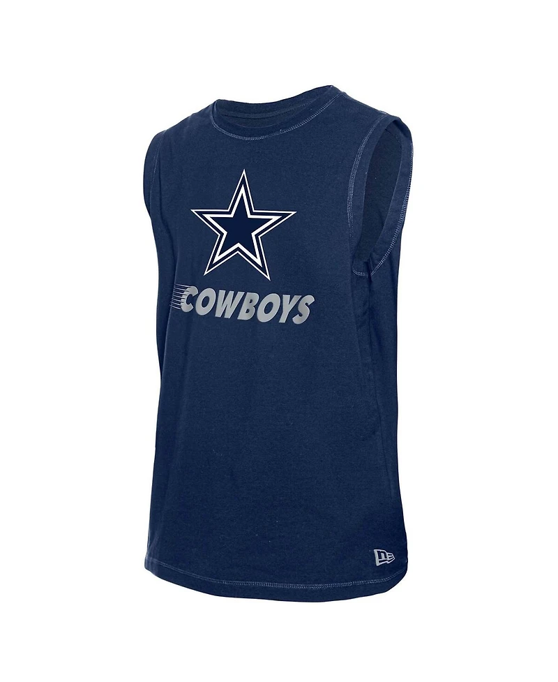 New Era Men's Navy Dallas Cowboys Leisure Collection Muscle Tank Top