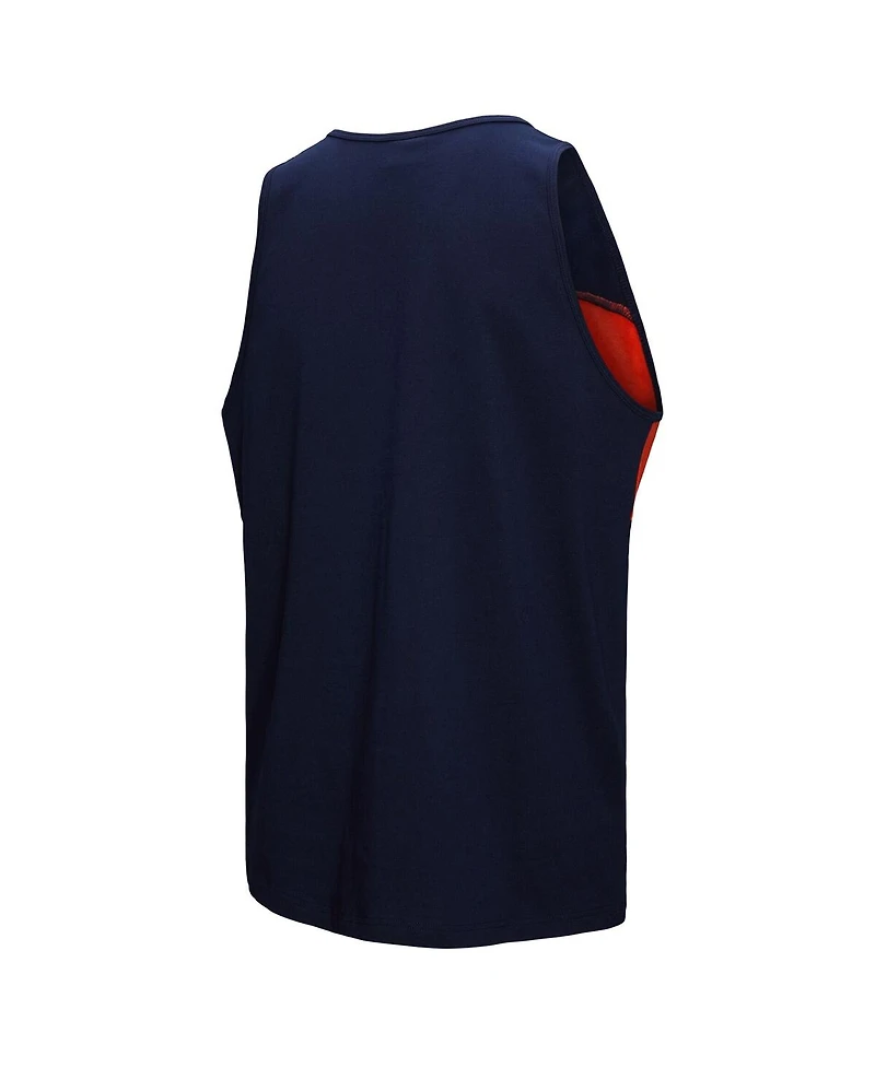 Mitchell & Ness Men's Navy Chicago Bears Retro Color Block Tank Top