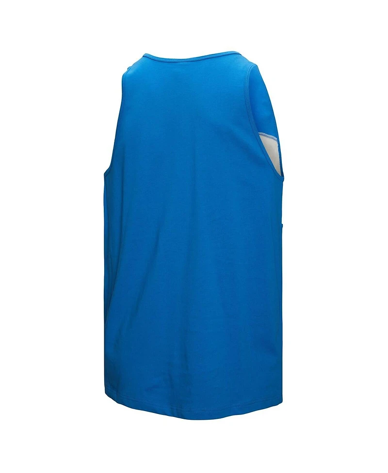 Mitchell & Ness Men's Blue Detroit Lions Retro Color Block Tank Top