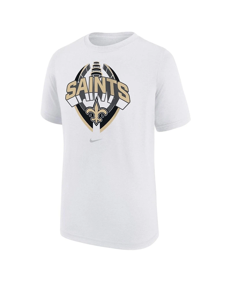 Nike Big Boys and Girls White New Orleans Saints Icon Legend T-Shirt