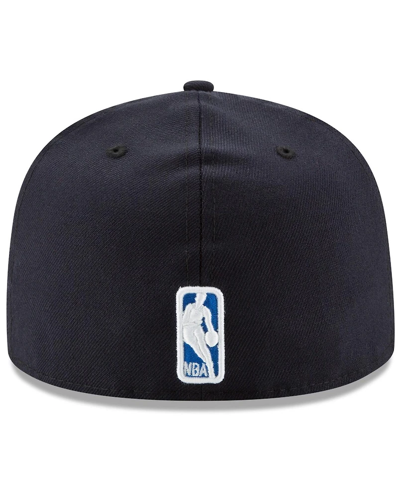 New Era Men's Navy Oklahoma City Thunder 2025 Nba Finals Champions Side Patch 59FIFTY Fitted Hat
