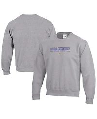 Gear 4 Sports Men's Heather Gray Lsu Tigers 2025 Ncaa Baseball College World Series Champions Pullover Sweatshirt