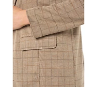 Liverpool Los Angeles Petite Plaid Ponte Boyfriend Blazer