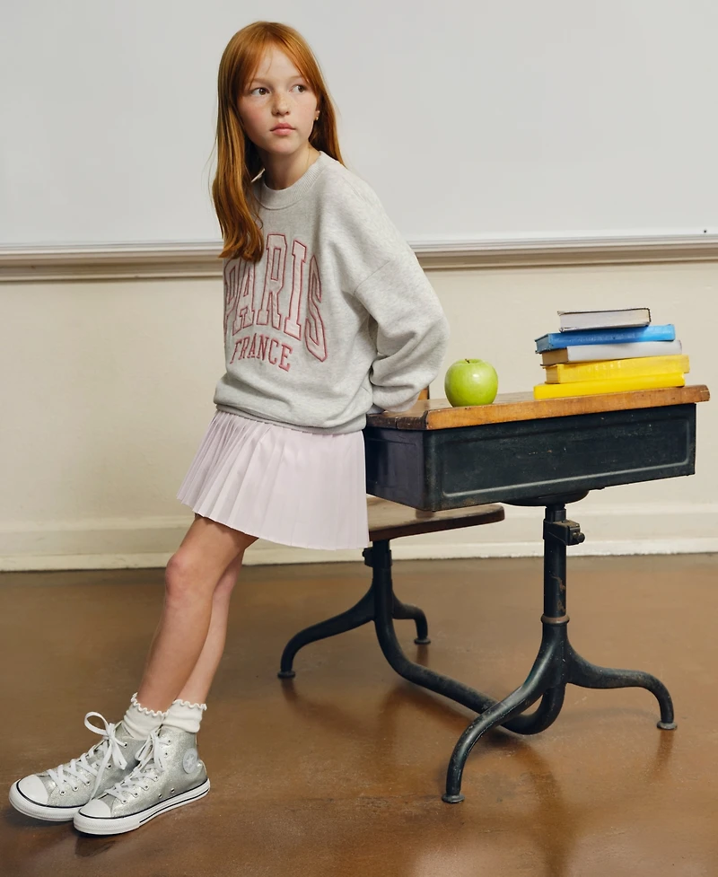 abercrombie kids Girls I Heart Paris Crewneck Sweatshirt