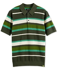 Scotch & Soda Men's Short Sleeve Striped Polo Shirt