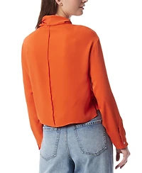 Dee Ocleppo Women's Soraya Solid-Color Scarf-Neck Top