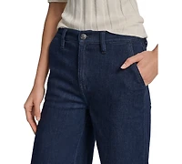 Dkny Jeans Petite High-Rise Tailored Trouser