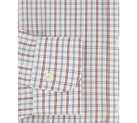 Brooks Brothers Men's Regular-Fit Spread Collar Windowpane Dress Shirt