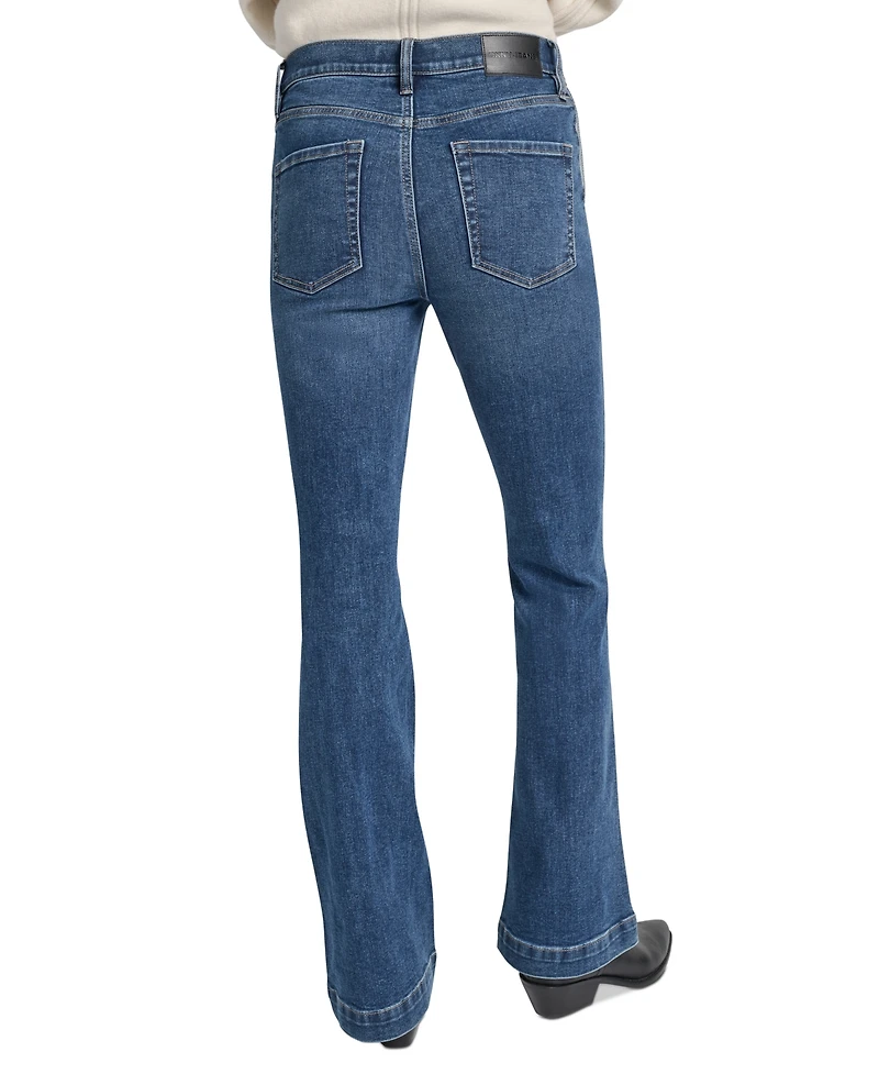 Dkny Jeans Petite High-Rise Flare-Leg